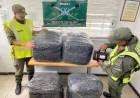 Hallan 110 kilos de hojas de coca en un transporte de paquetería