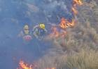 Bomberos continúan trabajando para apagar el incendio