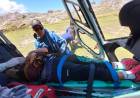 Helicóptero sanitario evacuó a una mujer 