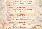 Horarios especiales