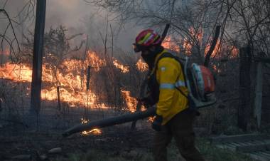 Nuevo foco de incendio en Traslasierra