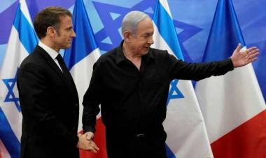 Fuerte contrapunto entre Macron y Netanyahu