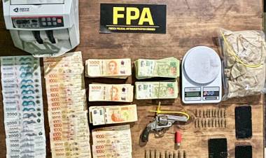 FPA SECUESTRÓ ESTUPEFACIENTES Y UN ARMA DE FUEGO