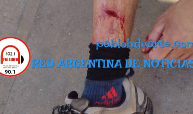 Herido fue a denunciar y quedó preso