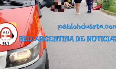 Accidentada por esquivar un perro