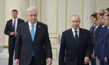 Putin llegó a Kazajistán en una visita oficial