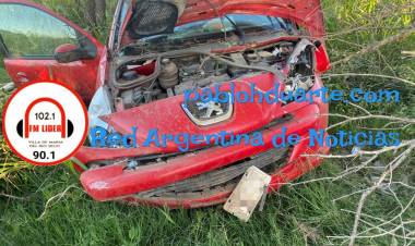 Vuelco de un Peugeot 207