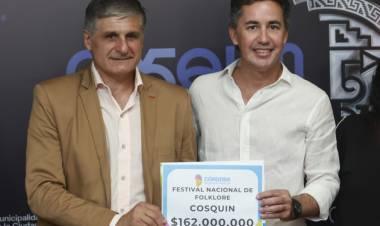 La Provincia entregó fondos al Festival Nacional de Folklore 2025