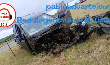 Impresionante choque frontal