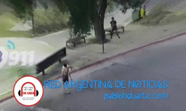 Pelea en la vía pública