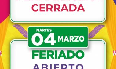 Horario feriado supermercado Almacor