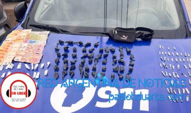 Tenían 160 dosis de clorhidrato de marihuana 