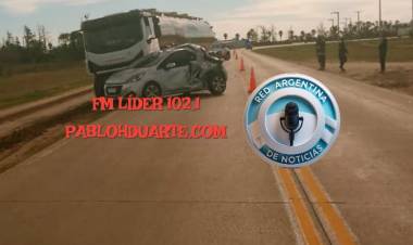 Accidente con varios niños como pasajeros