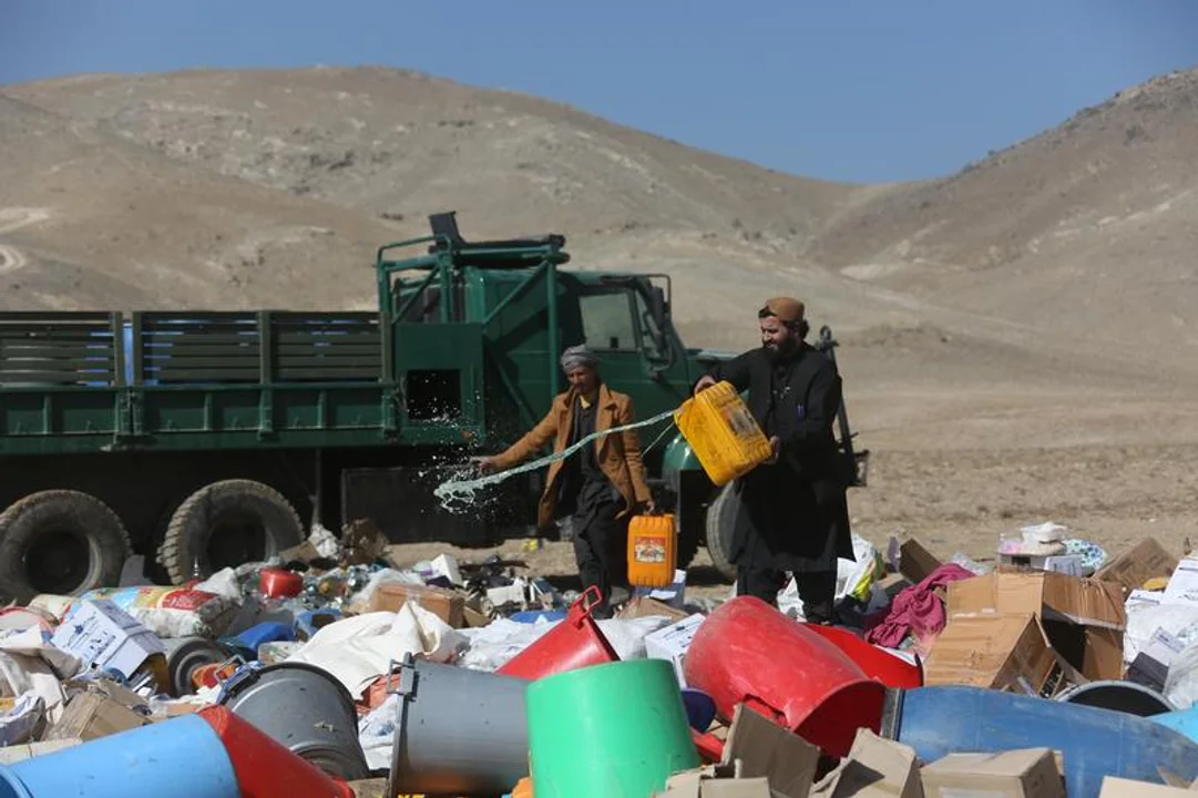 La policía afgana detuvo a 126 drogadictos