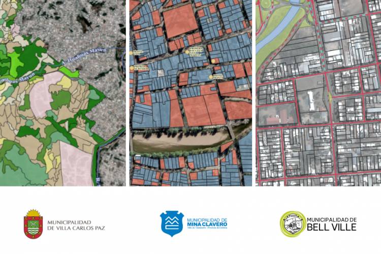 Idecor suma nuevos mapas de tres ciudades cordobesas