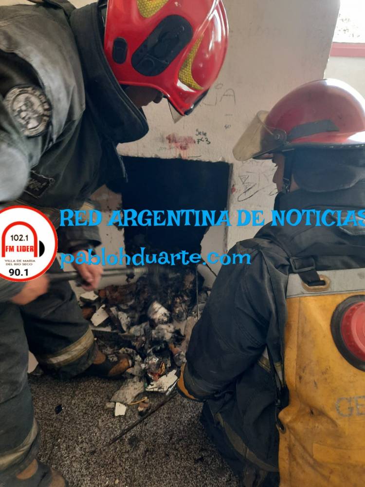 Se incendió un calefactor en desuso