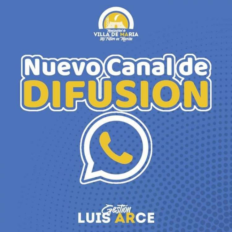 Noticias de la Municipalidad en WhatsApp