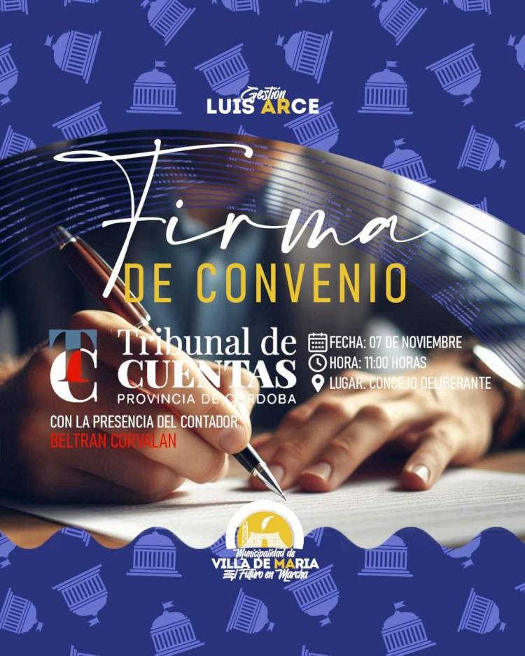 Municipalidad Villa de María, gestión Luis Arce