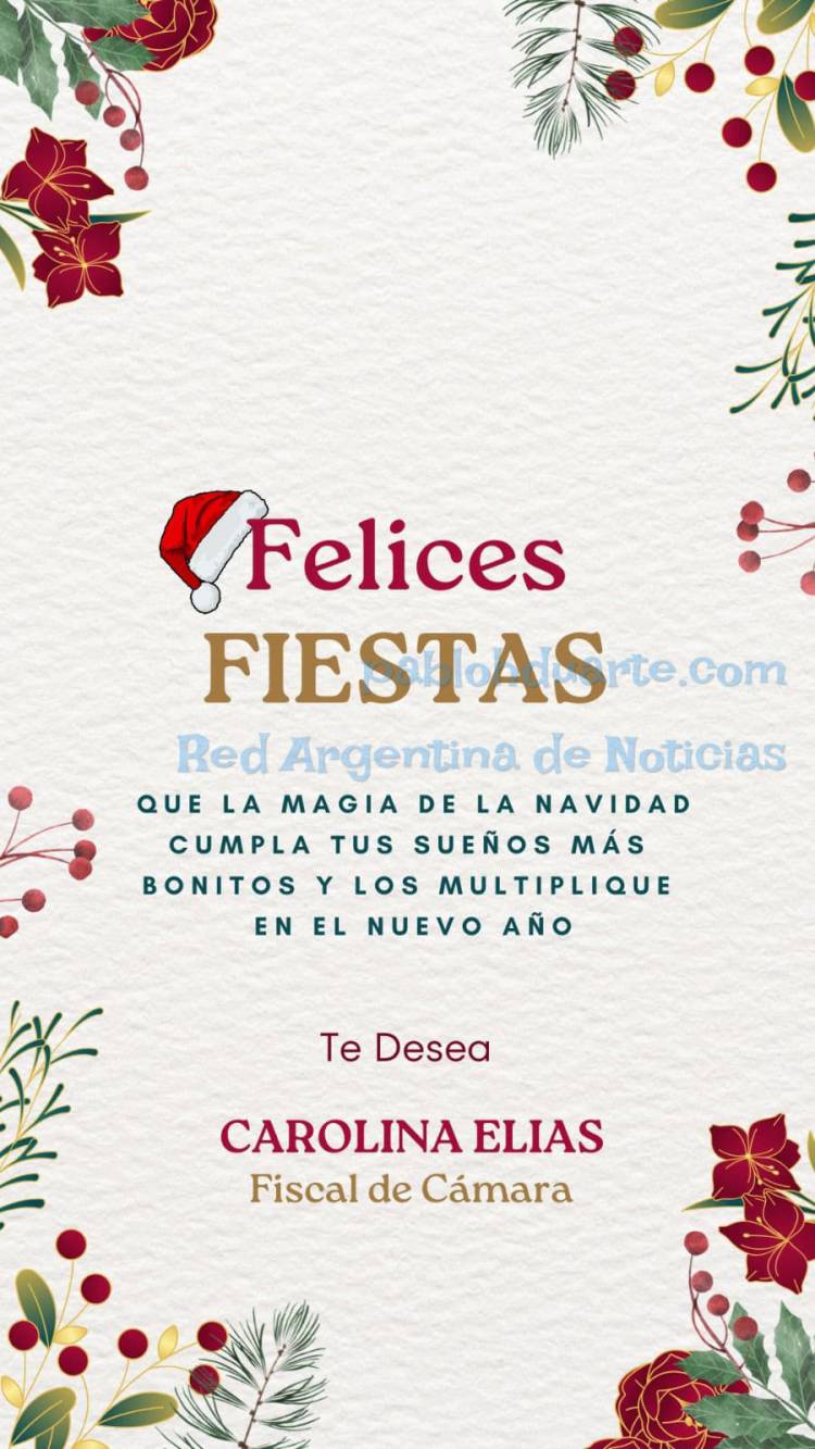 Fiscal de Cámara: Doctora Carolina Elías