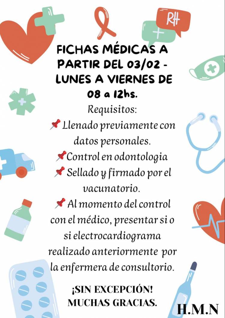 Fichas Mèdicas en el Hospital Municipal del Norte