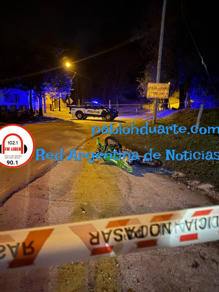 Murió un joven motociclista