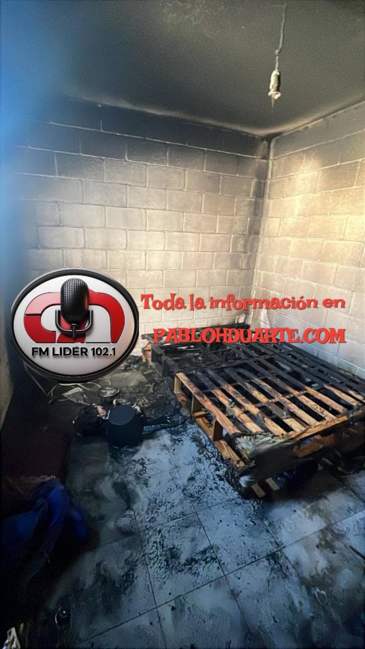 Cuatro afectados por un incendio