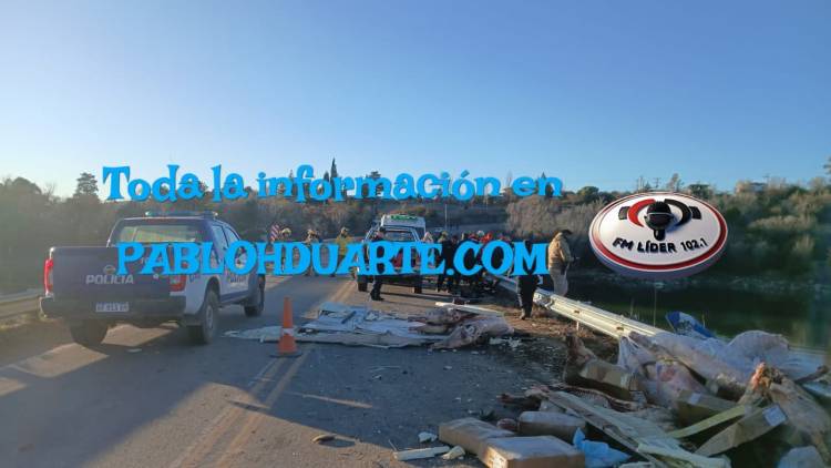 Perdió el control y despistó