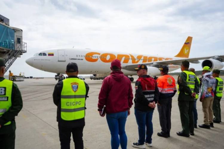 Venezuela recibe a 205 nuevos migrantes 