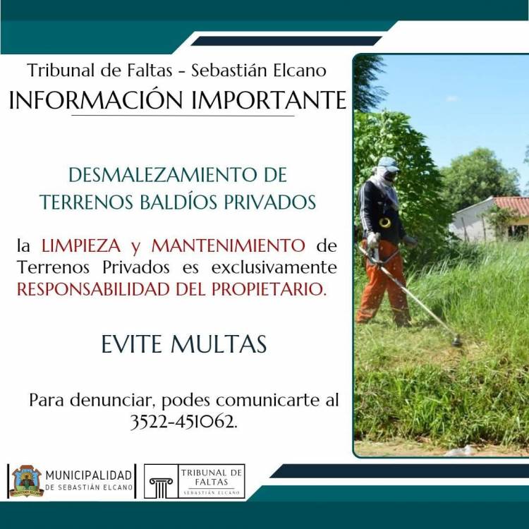 INFORMA LA MUNICIPALIDAD DE SEBASTIÁN ELCANO